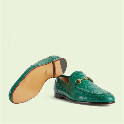 mens gucci alligator shoes|Gucci jordaan crocodile loafers.